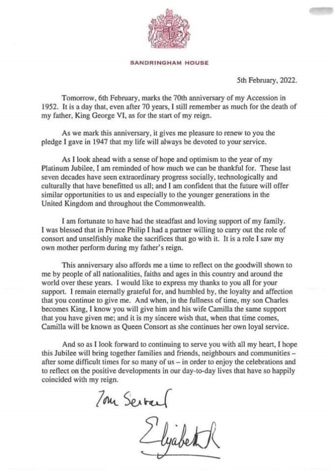 Queen's Platinum Jubilee